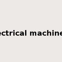 electrical machinery是什么意思