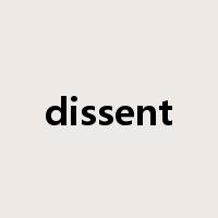 dissent是什么意思