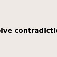 solve contradiction是什么意思