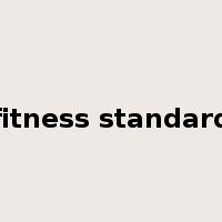 fitness standard是什么意思