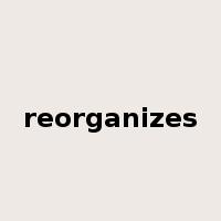 reorganizes是什么意思