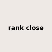 rank close是什么意思