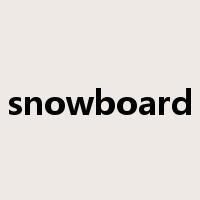 snowboard是什么意思