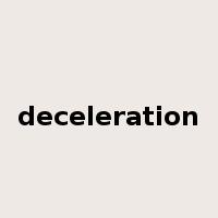 deceleration是什么意思