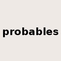 probables是什么意思