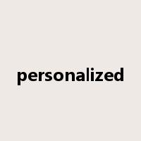 personalized是什么意思