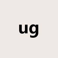 ug是什么意思