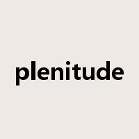 plenitude是什么意思