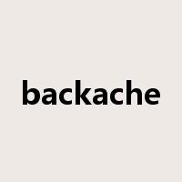 backache是什么意思