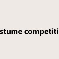 costume competition是什么意思