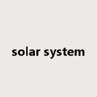 solar system是什么意思