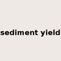 sediment yield是什么意思