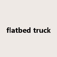 flatbed truck是什么意思