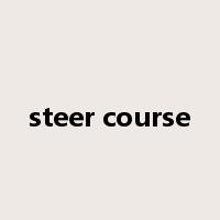 steer course是什么意思