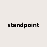 standpoint是什么意思