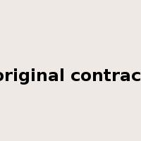 original contract是什么意思