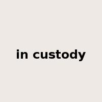 in custody是什么意思