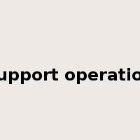 support operation是什么意思