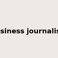 business journalism是什么意思