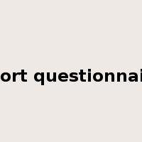 short questionnaire是什么意思
