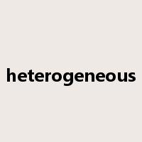 heterogeneous是什么意思