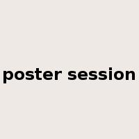 poster session是什么意思