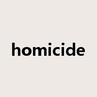 homicide是什么意思