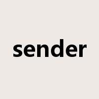 sender是什么意思