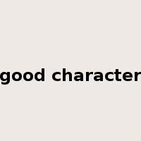 good character是什么意思