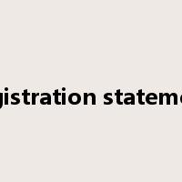registration statement是什么意思