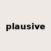 plausive是什么意思