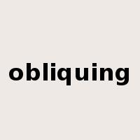 obliquing是什么意思
