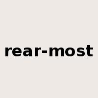 rear-most是什么意思