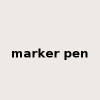 marker pen是什么意思