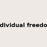 individual freedom是什么意思