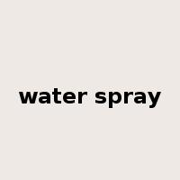 water spray是什么意思