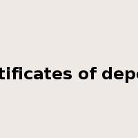 certificates of deposit是什么意思