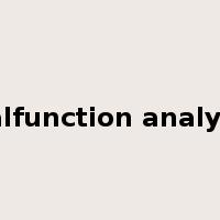 malfunction analysis是什么意思