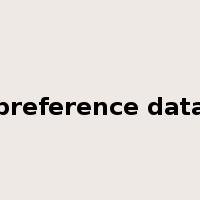 preference data是什么意思