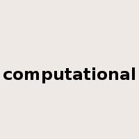 computational是什么意思