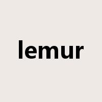 lemur是什么意思
