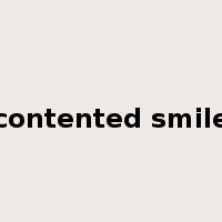 contented smile是什么意思