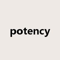 potency是什么意思