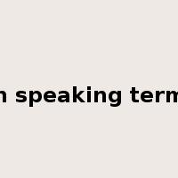 on speaking terms是什么意思