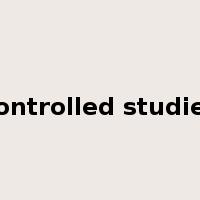 controlled studies是什么意思