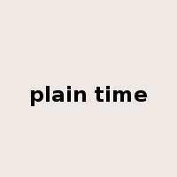 plain time是什么意思