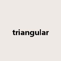 triangular是什么意思