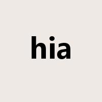 hia是什么意思