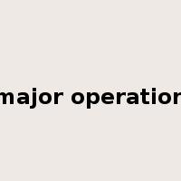 major operation是什么意思