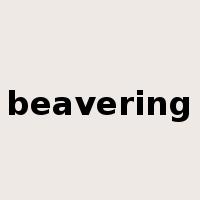 beavering是什么意思